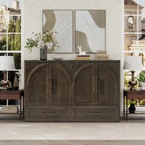queen+murphy+bed+cabinet+with+mattress+&+charging+station,+transitional+modern+solid+wood+cabinet+bed+for+guest+room+&+office,+dark+gray 1501979231